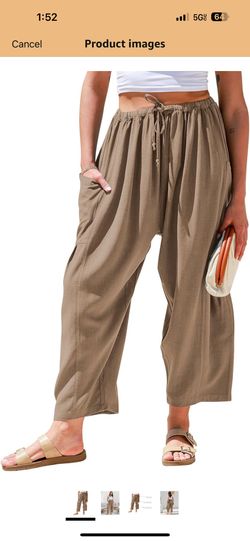 Linen blend Pants