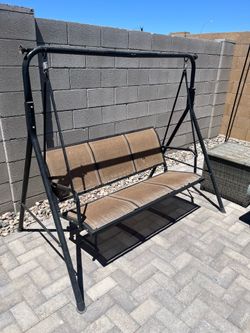 Outdoor swing. Works fine.