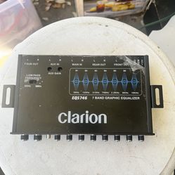Clarion EQS746 7-Band Graphic Equalizer – Great for Car Audio Setup 🔊