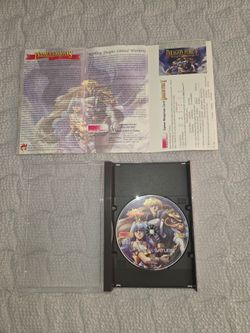 Dragon force Sega saturn disc, manual, reg card and ram sticker.