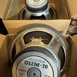 2 Celestion G12M-70 16ohm 1980’s Speakers