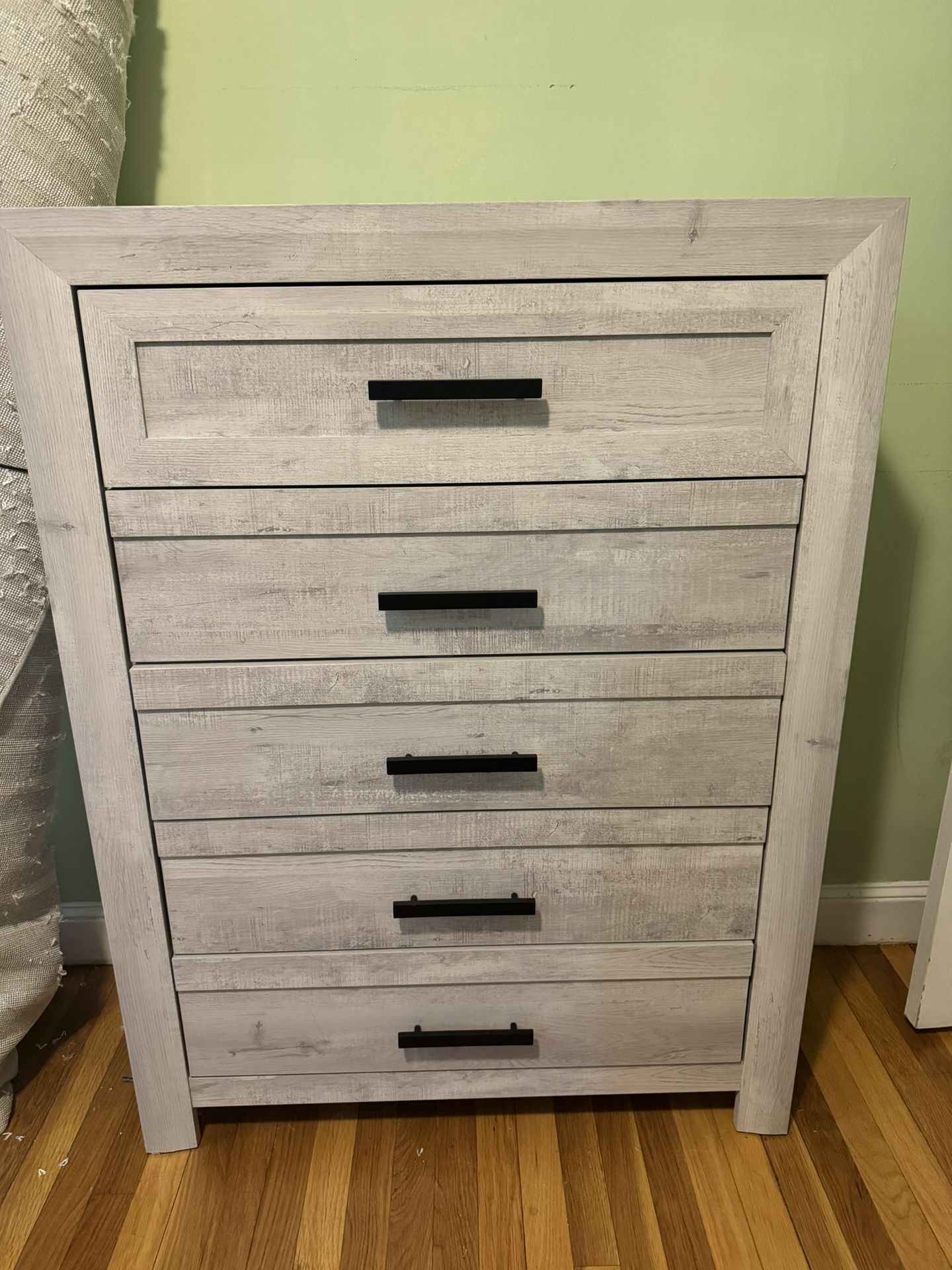 Grey Panel Chest Dresser