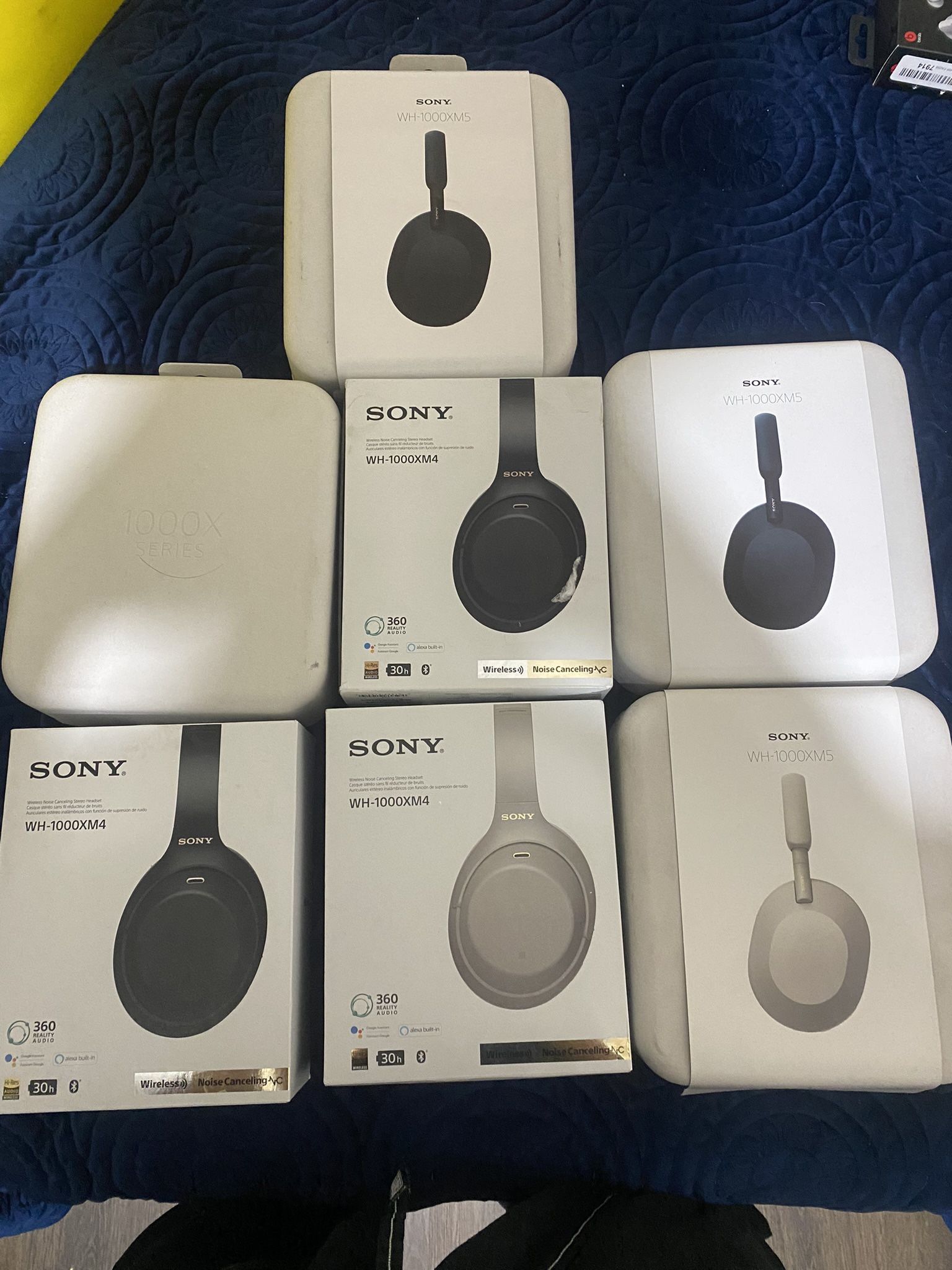 Sony headphones xm4,xm5 price in description 