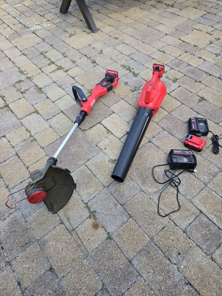 Leaf Blower & Line Trimmer