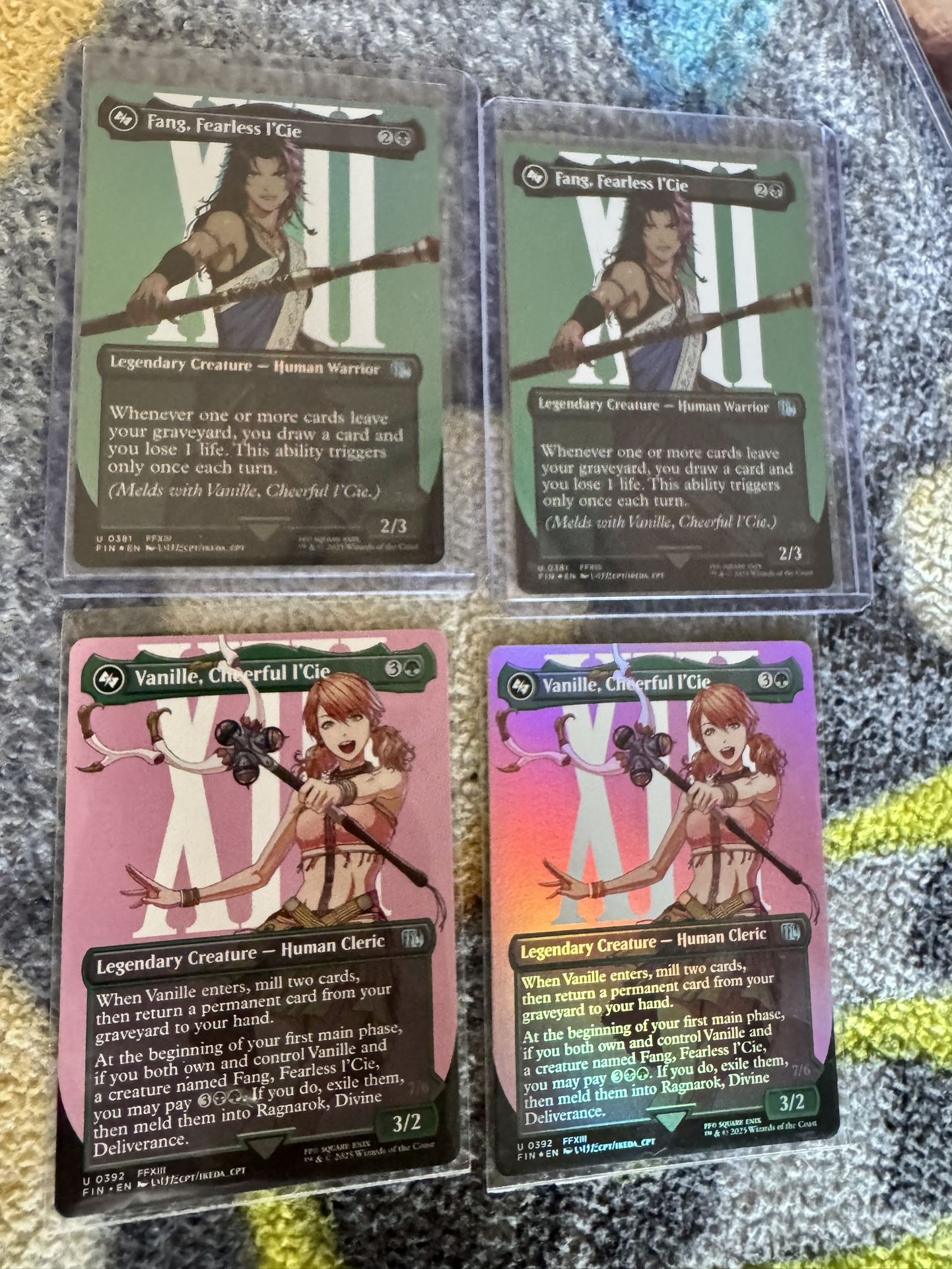 Final fantasy magic the gathering collectors cards from collectors box edition