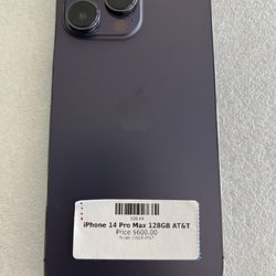 iPhone 14 Pro Max 128GB AT&T