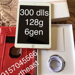 Ipad 6 Gen 128 G 300 Dlls Firme  Mccombs Y Salem Doy Case Antigolpes  No Menos!!!!!!!