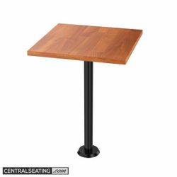 Restaurant Table Base - Heavy Duty Bolt Down Table Base Leg Pedestal, 28" Dinig Height, Black Color