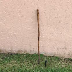 Gandolf Real wood walking stick with face carving