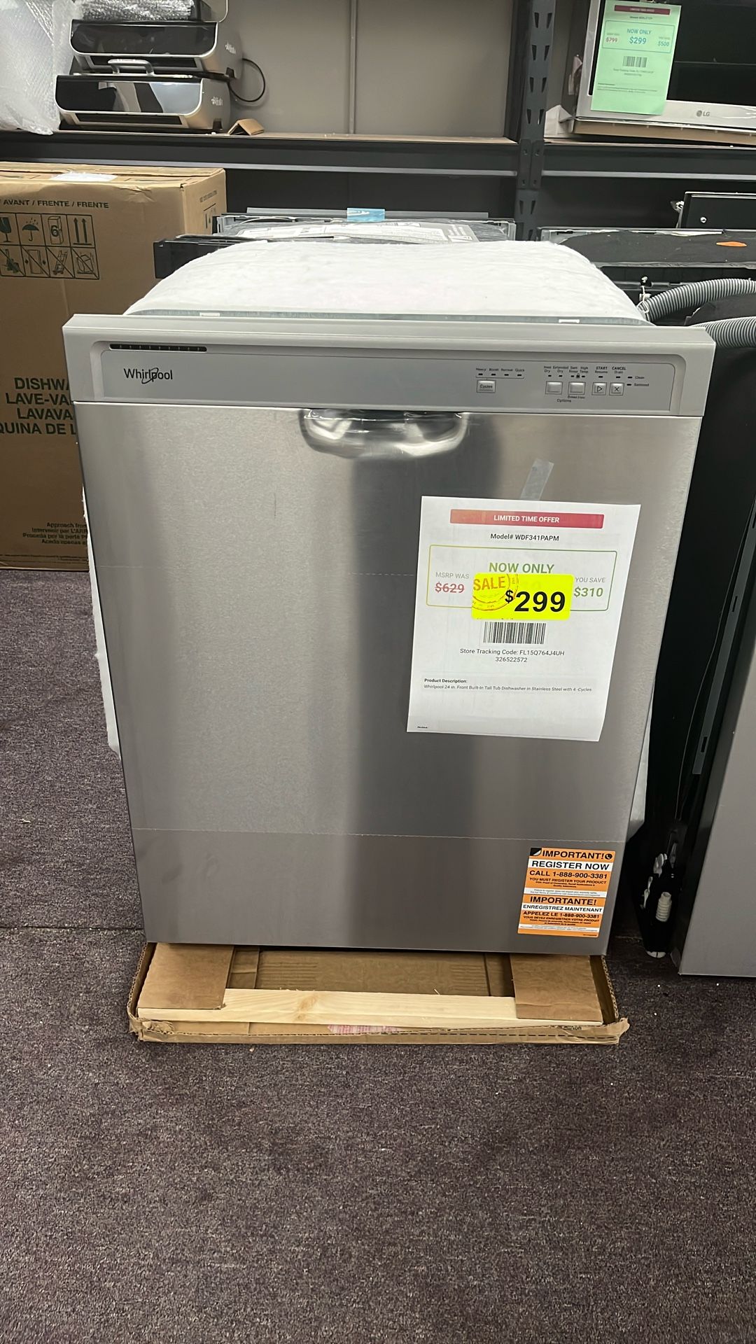 Dishwasher Stainless Steel New 1 Year Warranty 