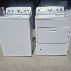 Kenmore top load washer and gas dryer set