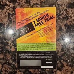 Original Xbox Live 2 Month Free Trial Card 2004 Unscratched Collectible