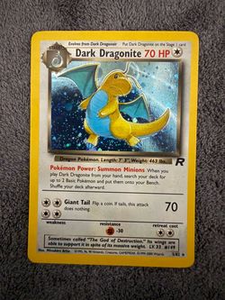 Vintage Rare Cards Pokemon Dragonite aerodactyl gyarados