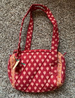 NEW Red Country Print Vera Bradley Women’s Purse Handbag Tote