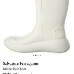 Rain Boot Ferragamo 