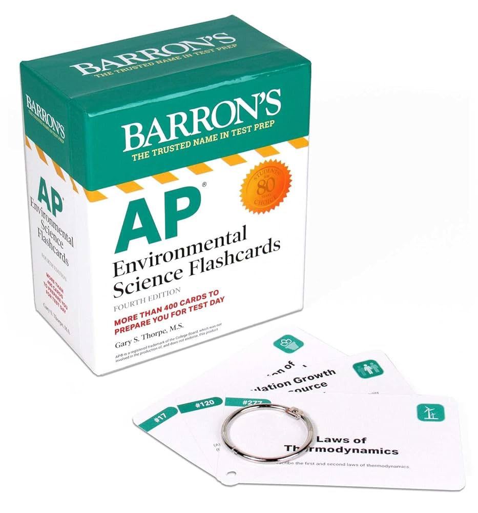 AP Environmental Science Flashcards, Fourth Edition