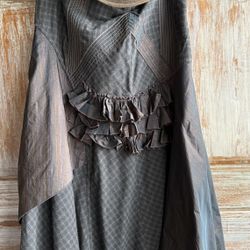 Tricot Chic Made in Italy Asymmetric Ruffle Skirt – Fits Like Medium