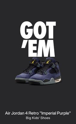 Jordan 4 “Laker Purple” - Size 6