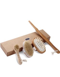 Premium Dry Brushing Body Brush Set