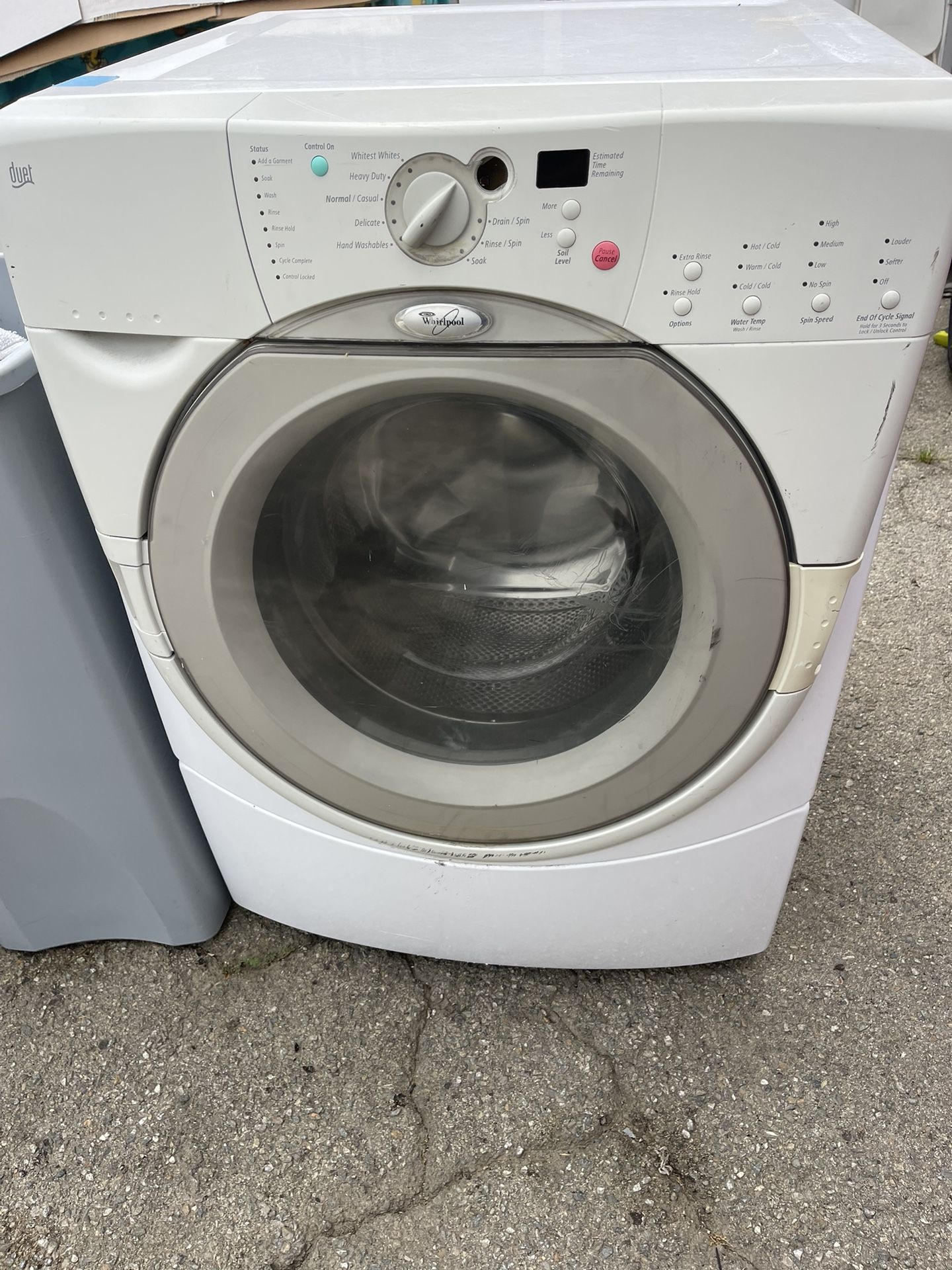 Washer and dryer