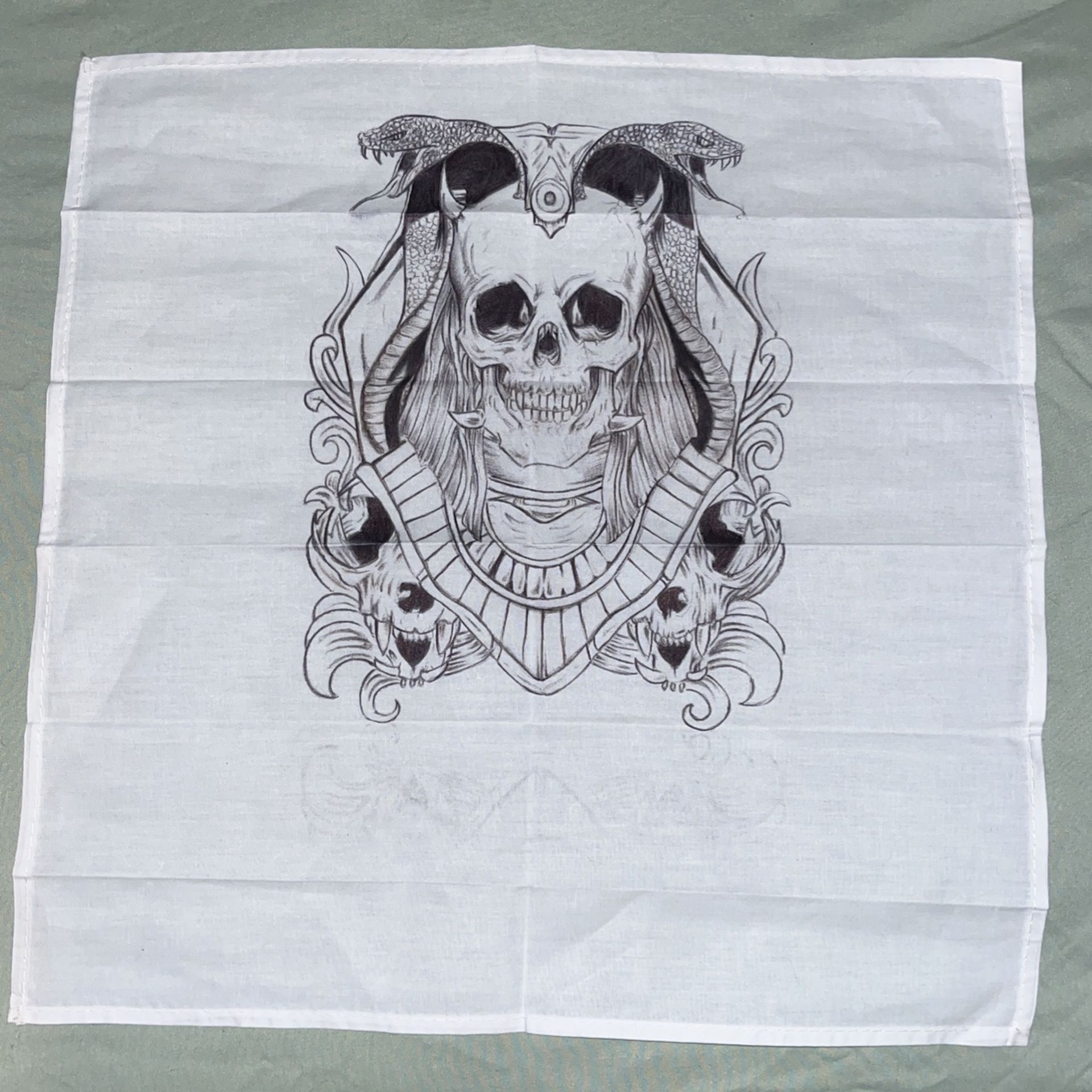 Prison Art - Handkerchief Skull