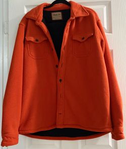 Hawke & Co Orange Fleece Shirt Jacket(XL)