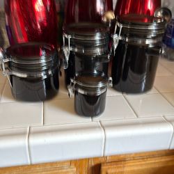No Son Home Interiors  Canisters Negros/ Botes Para Cosina Black