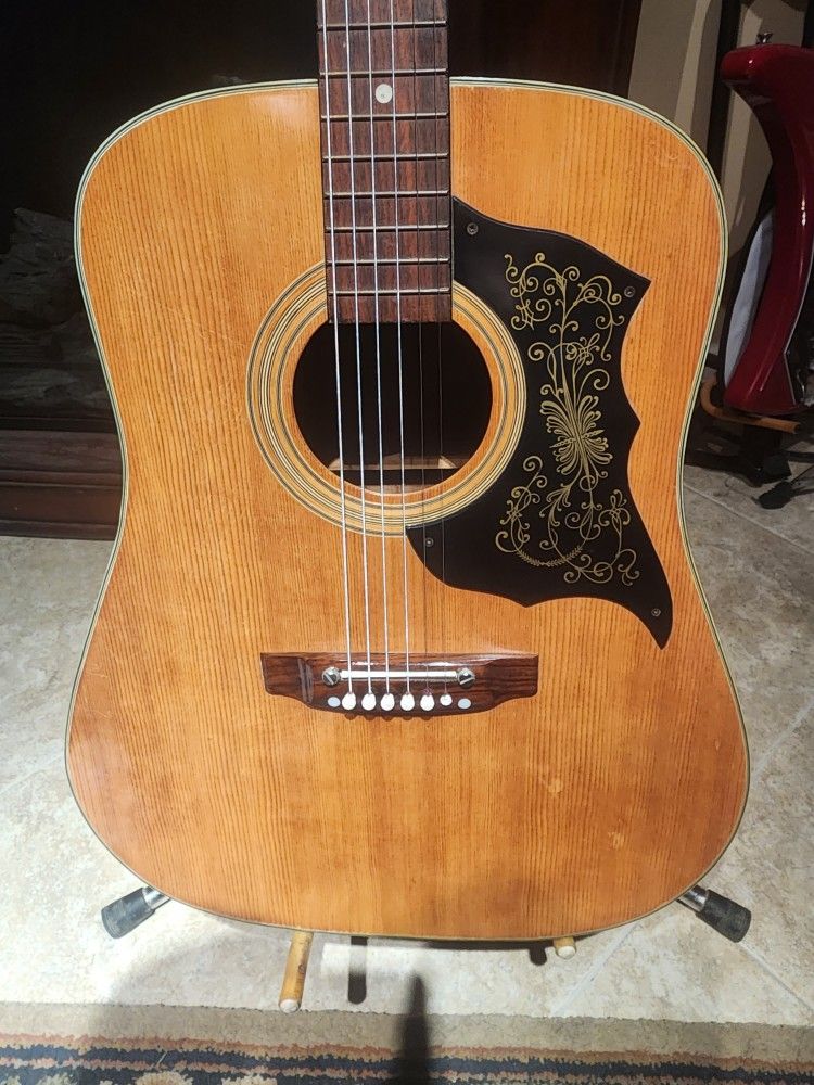 Vintage Kingston Acoustic Guitar Japan