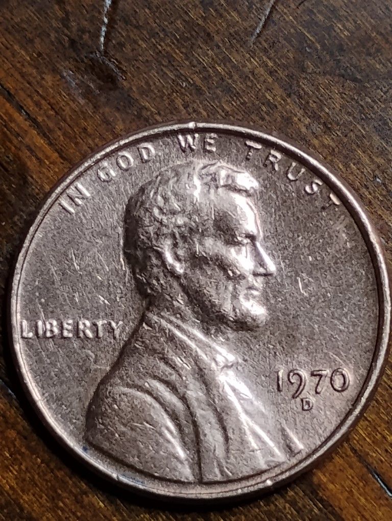 Rare 1970 D Lincoln Memorial Penny With Missing "E" In Latin Phrase