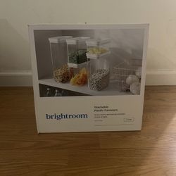 Brightroom Stackable Plastic Containers