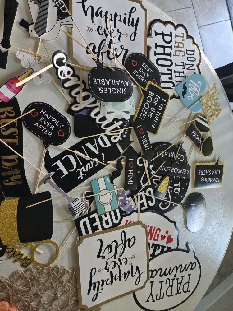 Wedding  Photo Props Signs- Cute! Funny!