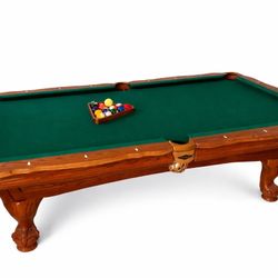 Brunswick Pool Table for Sale, solid wood, green felt