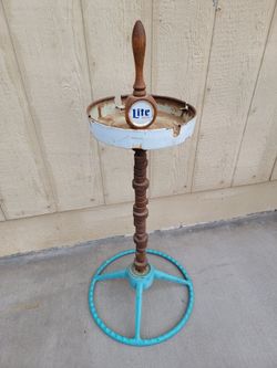 Folk Art Homemade Chevrolet Parts Ashtray Garage Art Man Cave