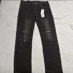 black purple jeans