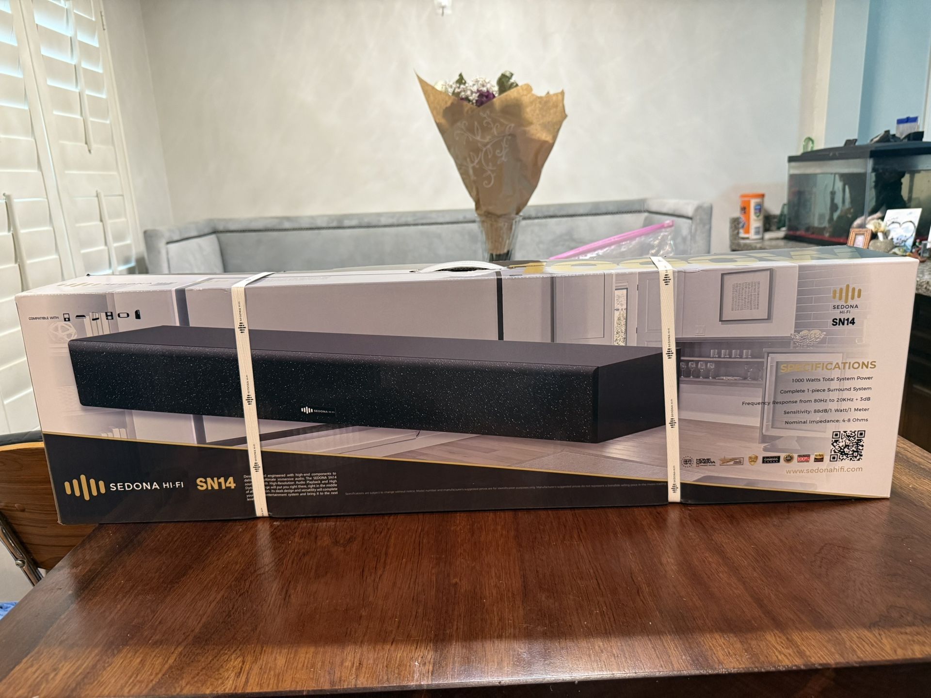 Never opened- 1000 Watts Sedona SN14 Soundbar