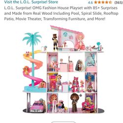 LOL omg Surprise Doll House 