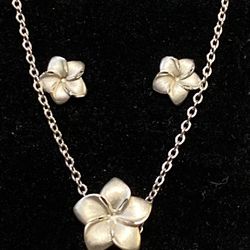Hawaii's state flower Necklace and Earring Set
