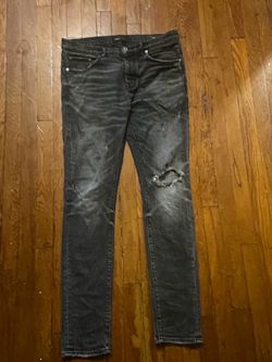 Amiri Black Distressed Skinny Jeans