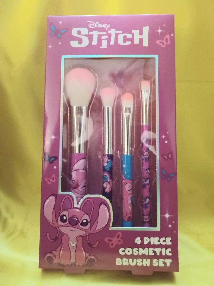 Disney Stitch Angel 4 Piece cosmetic Brushes
