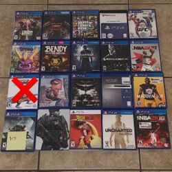 PlayStation 4 Video Game Collection PS4 For Sale