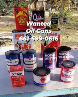 Top Dollar for Oil Cans