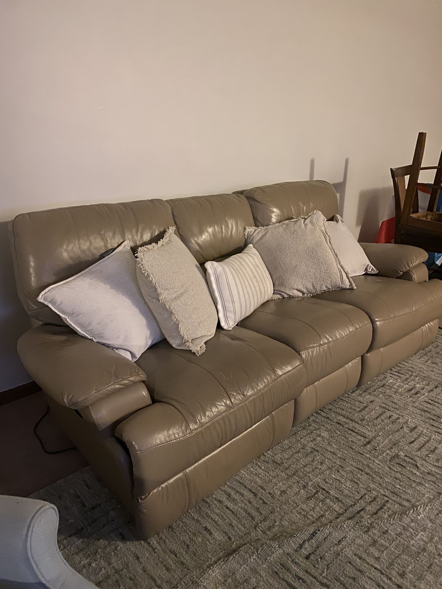 Reclining Leather Sofa