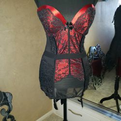 Victoria's Secret Red Black Corset