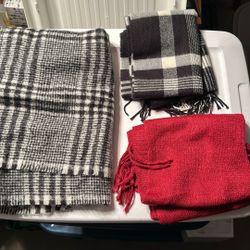 Three Knit Scarves