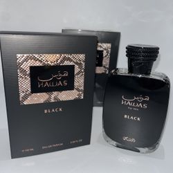 Rasasi Hawas Black EDP 3.4 Oz Perfume For Men 