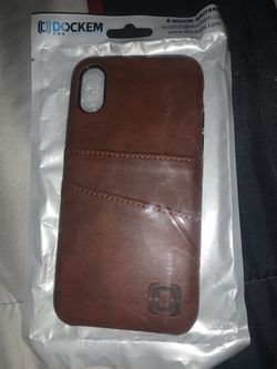 Leather iPhone X/Xs case