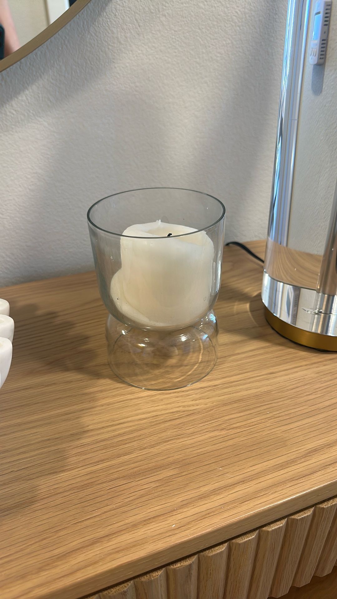 West Elm Glass Candle Holder