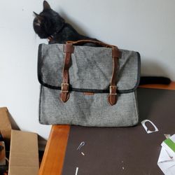 Wheelman & Co Minimalist Grey Laptop Carry Bag