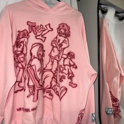 GRAPHIC PINK HOODIE