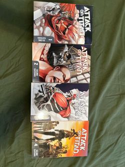 Attack on titan manga 1-4